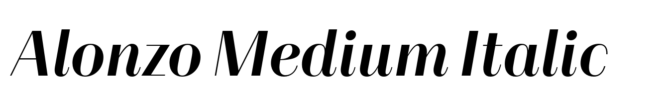 Alonzo Medium Italic